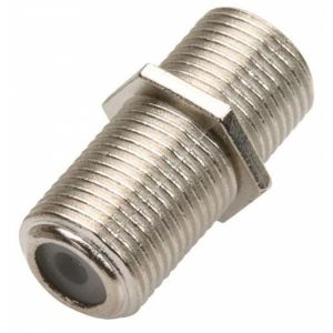 Adaptador jack a jack tipo F para conectores RG59