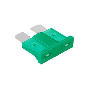 Fusible automotriz de 32 Vcc  30 A, verde