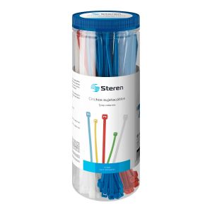 Estuche con 300 tie racks sujetacables