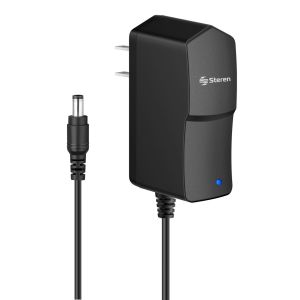 Adaptador de voltaje regulado de 12 Vcc, 1 A para cámaras CCTV