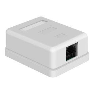 Toma de sobreponer sencilla RJ45 CAT 6