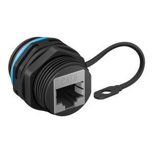 Acoplador (adaptador) corto impermeable CAT 6 blindado, para exterior