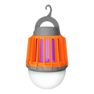 Exterminador electrónico de insectos portátil con función bombillo y batería recargable