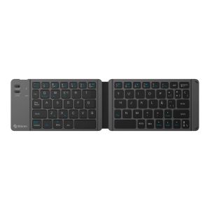 Teclado Bluetooth* compacto plegable con batería recargable