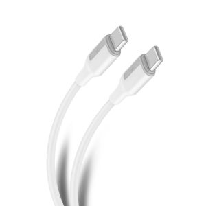 Cable USB C de 1 m 65 W, color blanco