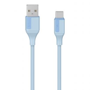Cable USB a USB C de 1 m 65 W, color azul