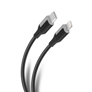 Cable USB C a Lightning de 1 m 30 W, color negro