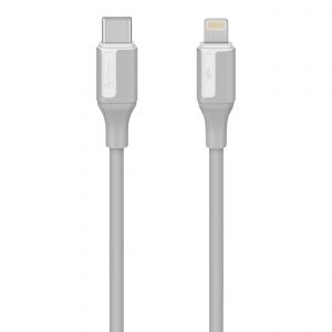 Cable USB C a Lightning de 2 m 30 W, color gris