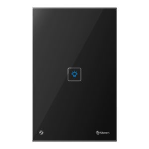 Interruptor Zigbee* touch, color negro