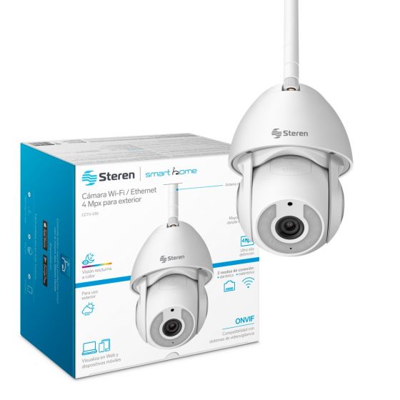 Cámara de seguridad Wi-Fi Ethernet Mpx robotizada con seguidor de  movimiento para exterior